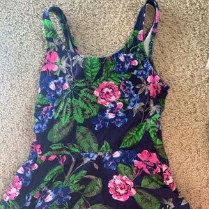 peplum floral top